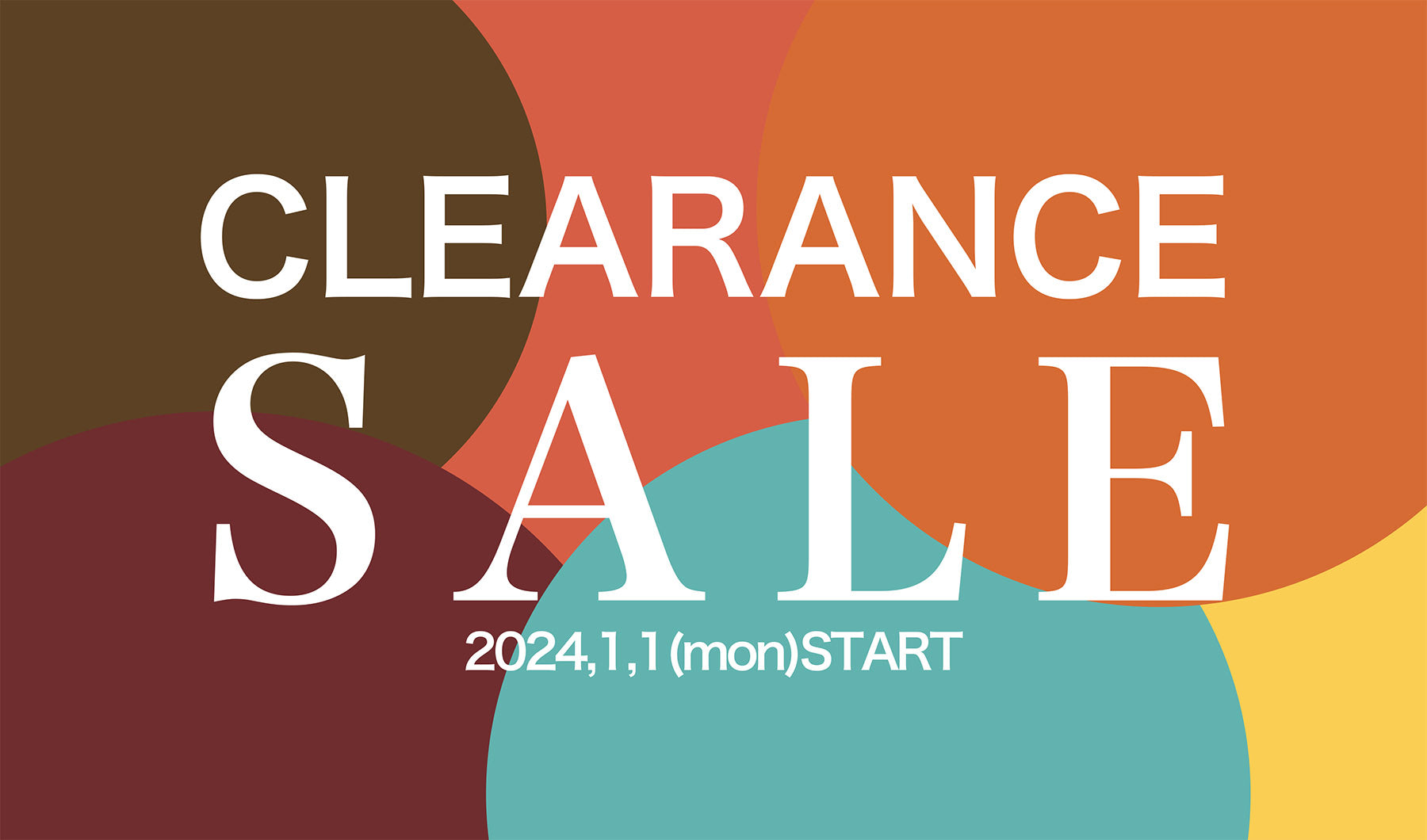 2024AW CLEARANCE SALE 1,1(mon) START!! 林八百吉商店