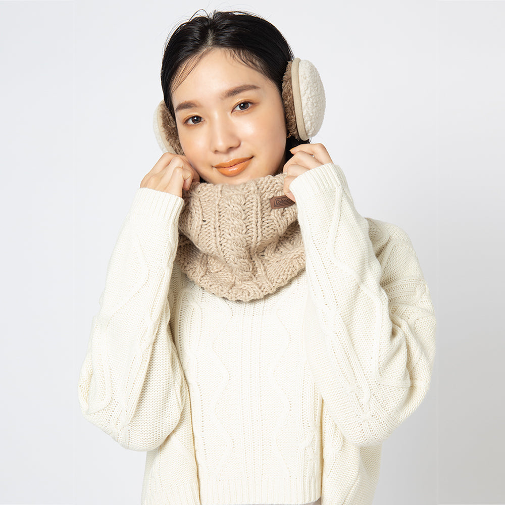 × UNIVERSAL PRODUCTS 2WAYネックウォーマー BEIGE UNIVERSAL PRODUCTS 2WAYネックウォーマー BEIGE