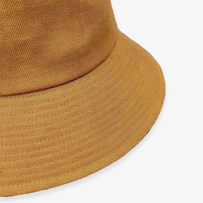 un chapeau オリジナル リボン付きバケットハット