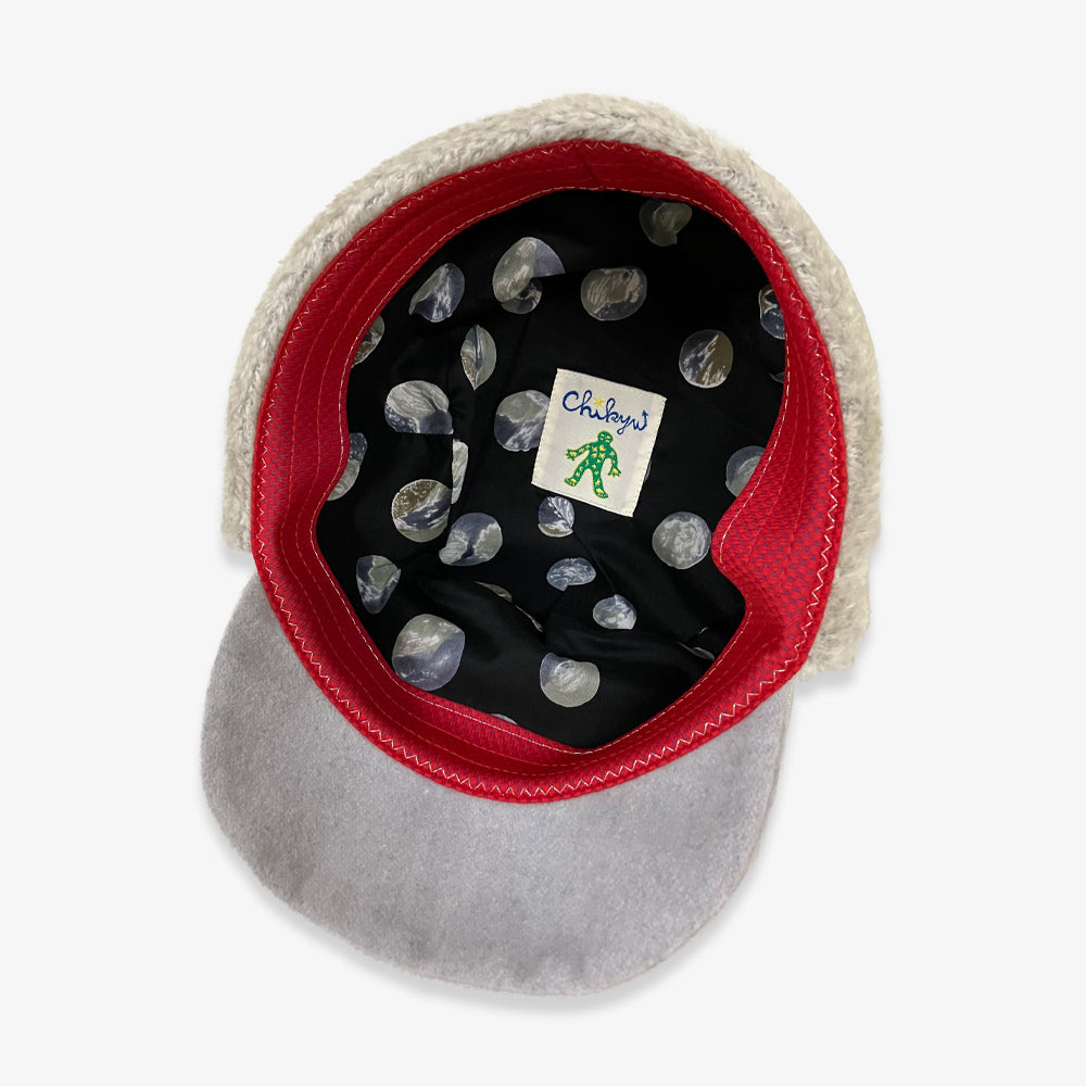 【受注品】e-zoo chikyu　パイロットキャップ　帽子　日本製 受注品】e-zoo chikyuパイロットキャップ帽子日本製