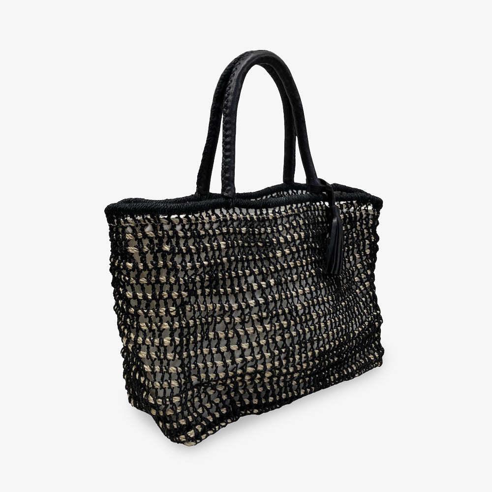 アバカ　バンブーバッグ　M+abaca 花繋ぎ　夏単衣　6463 アバカ バンブーバッグ M+abaca 花繋ぎ 夏単衣 6463 - メルカリ