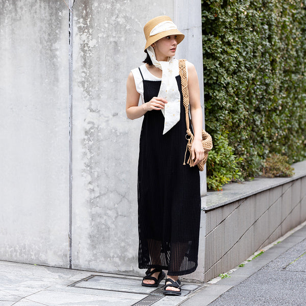 un chapeau  スカーフ付きペーパーハット