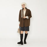 un chapeau   紐付きベレーニット