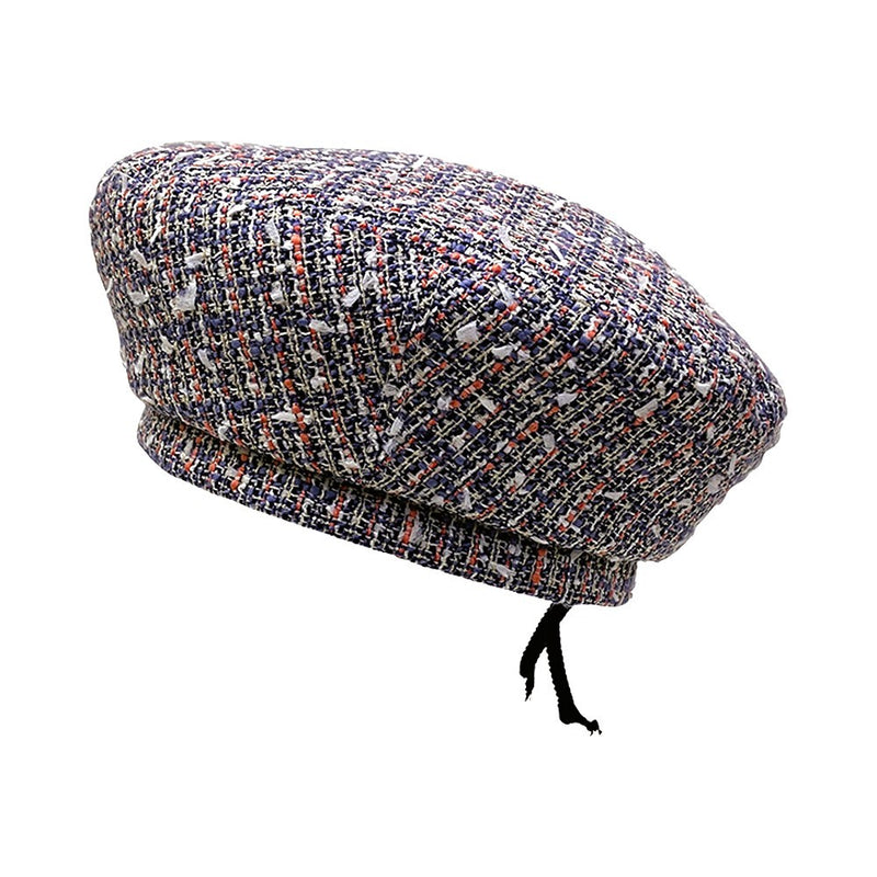 un chapeau ツイードベレー