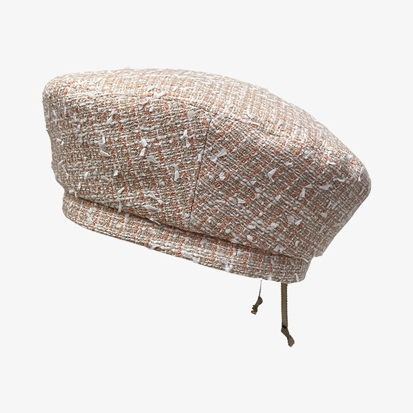 un chapeau ツイードベレー