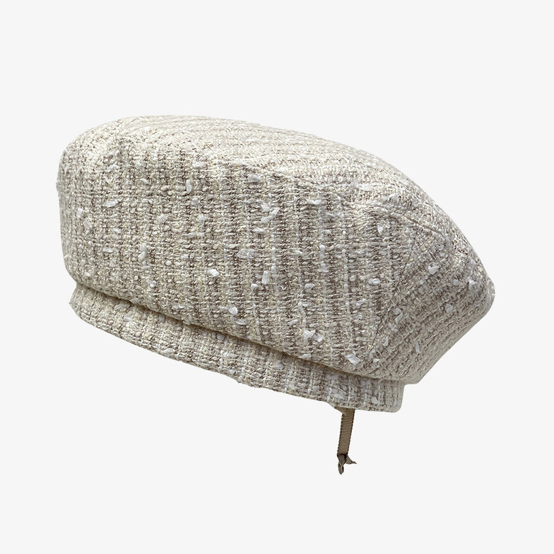 un chapeau ツイードベレー