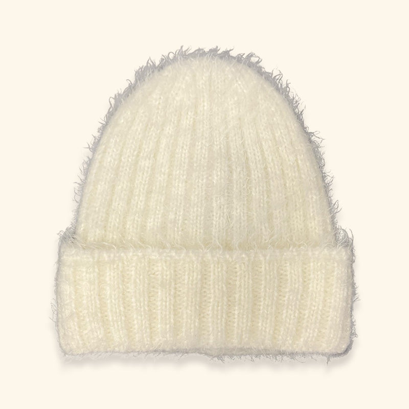 un chapeau ミンクリブニット