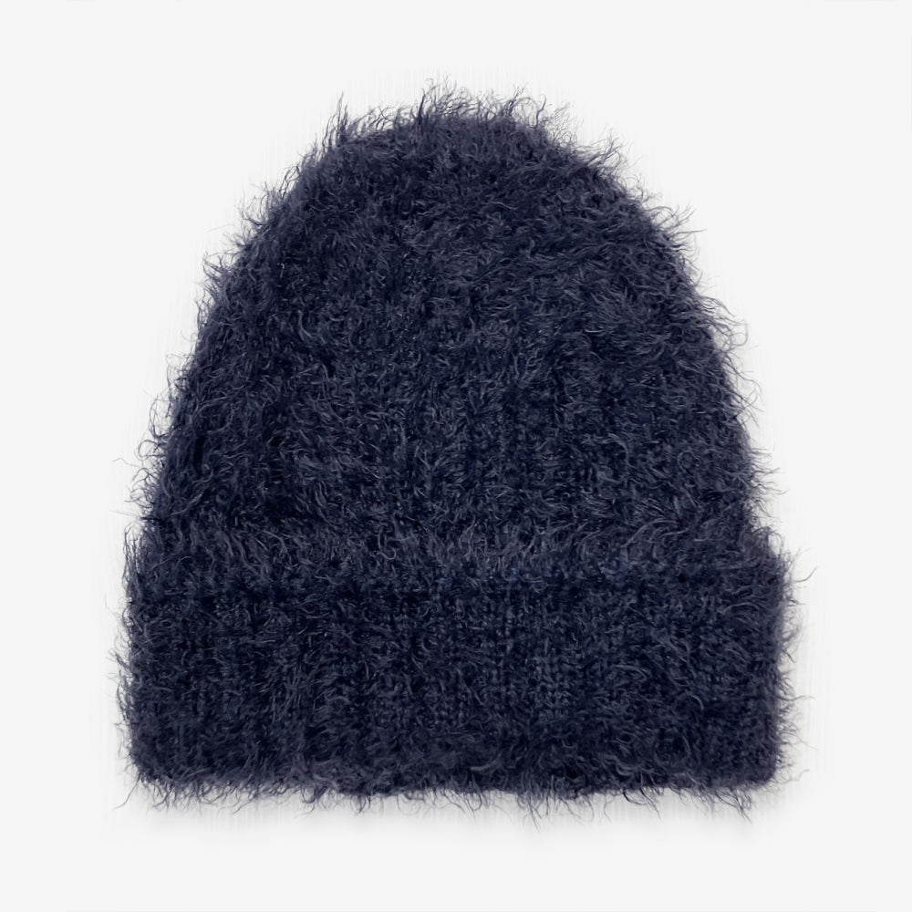 yoli モヘアニットキャップ ブラック BLCK FRIDAY SALE【即納