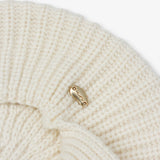 un chapeau   紐付きベレーニット