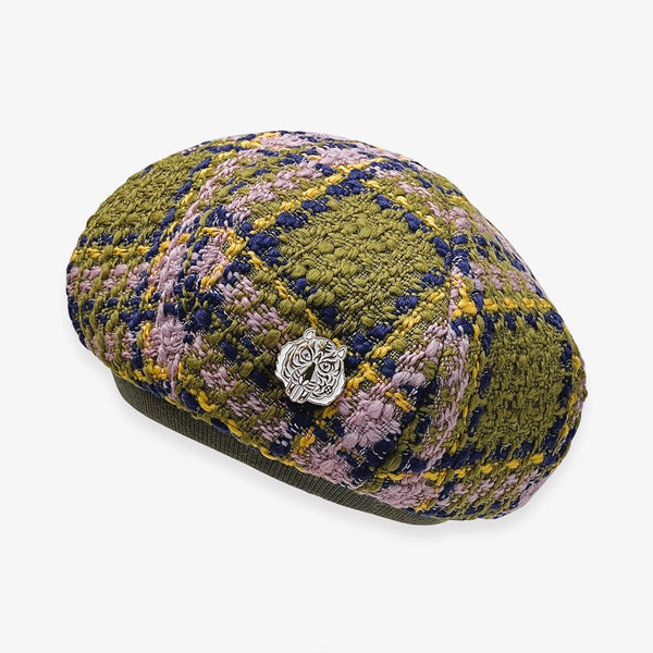 e-zoo roving check beret