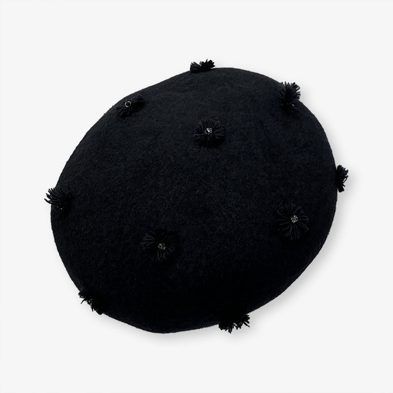 Mia Hat & Accessory   Beret Daisy