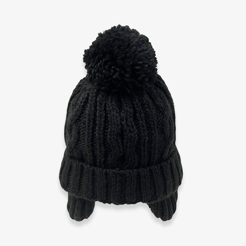 8Y.D.S. ハチヤーズ　ポンポン付きニットキャップ 黒 8YARDS / BEANIE with Visor 2G