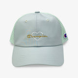 Champion　キッズ　ハートワッペンメッシュキャップ
