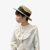 Mia Hat & Accessory　Lace Canotier