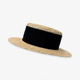 Mia Hat & Accessory   Straw canotier
