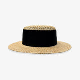 Mia Hat & Accessory   Straw canotier