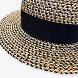 Mia Hat & Accessory   Straw canotier