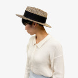 Mia Hat & Accessory   Straw canotier