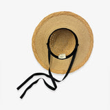 Mia Hat & Accessory    Raffia Lace Canotier (Wide)