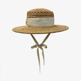 Mia Hat & Accessory    Raffia Lace Canotier (Wide)