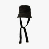 un chapeau ひも付きチェックハット