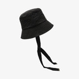 un chapeau ひも付きチェックハット