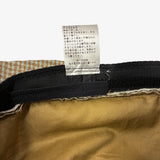 un chapeau ひも付きチェックハット