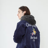 Champion  ボアボタンフーディー