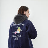 Champion  ボアボタンフーディー