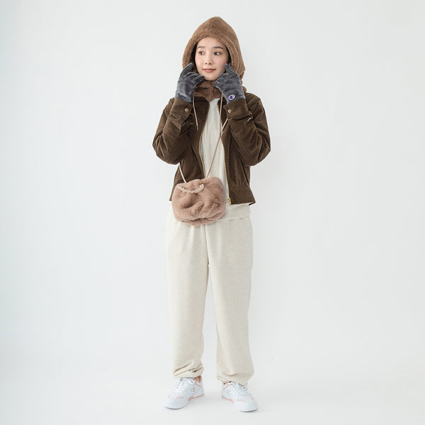 Champion  ボアボタンフーディー