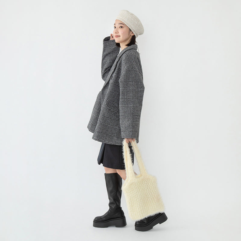 un chapeau ツイードベレー
