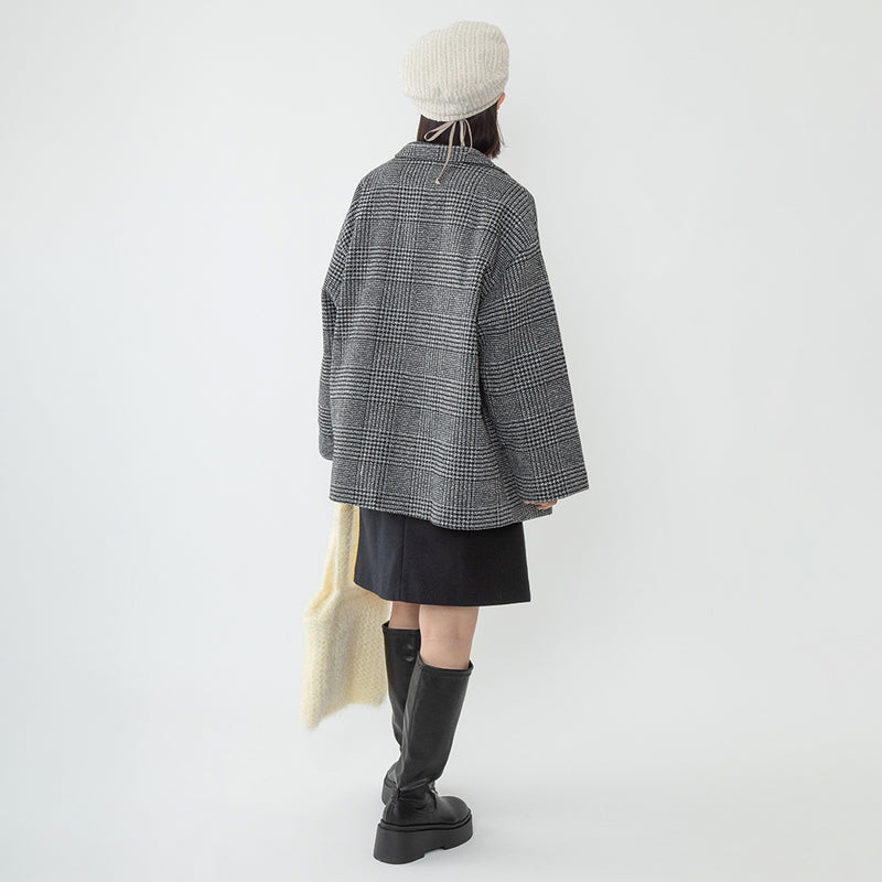 un chapeau ツイードベレー