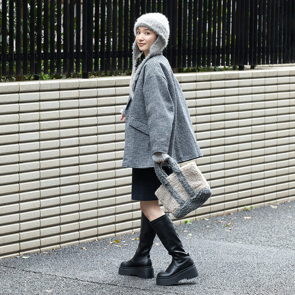 un chapeau ミンクニットウィンター