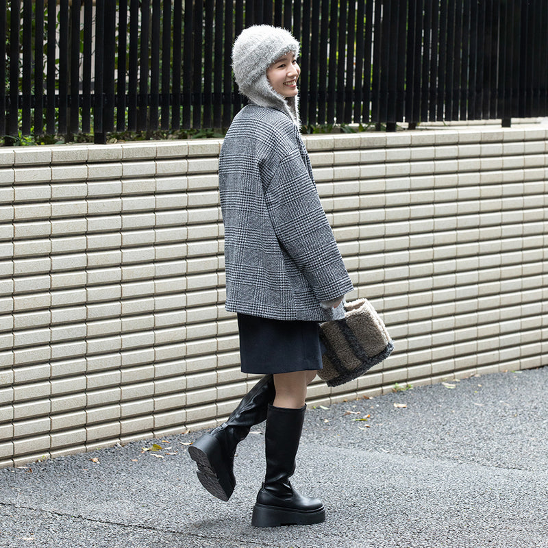 un chapeau ミンクニットウィンター