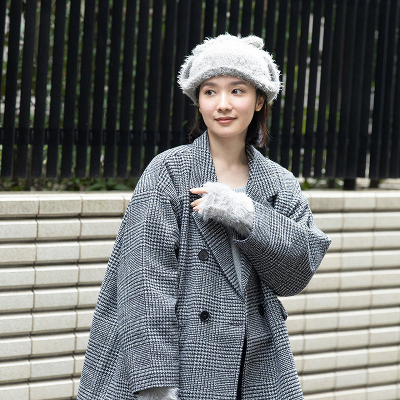 un chapeau ミンクニットウィンター