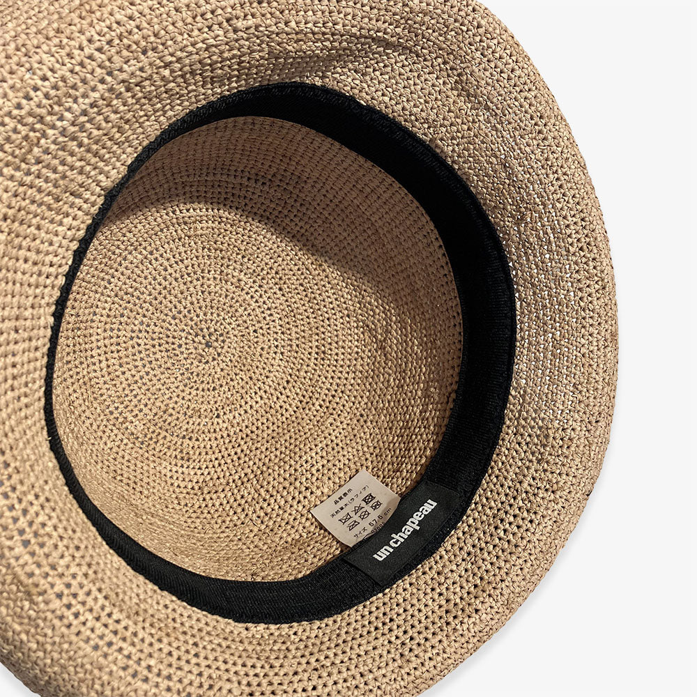 GUCCIラフィアハット新古品サイズMロンハーマン阪急 グッチハット サイズM ベージュ メンズ GGキャンバス ハット